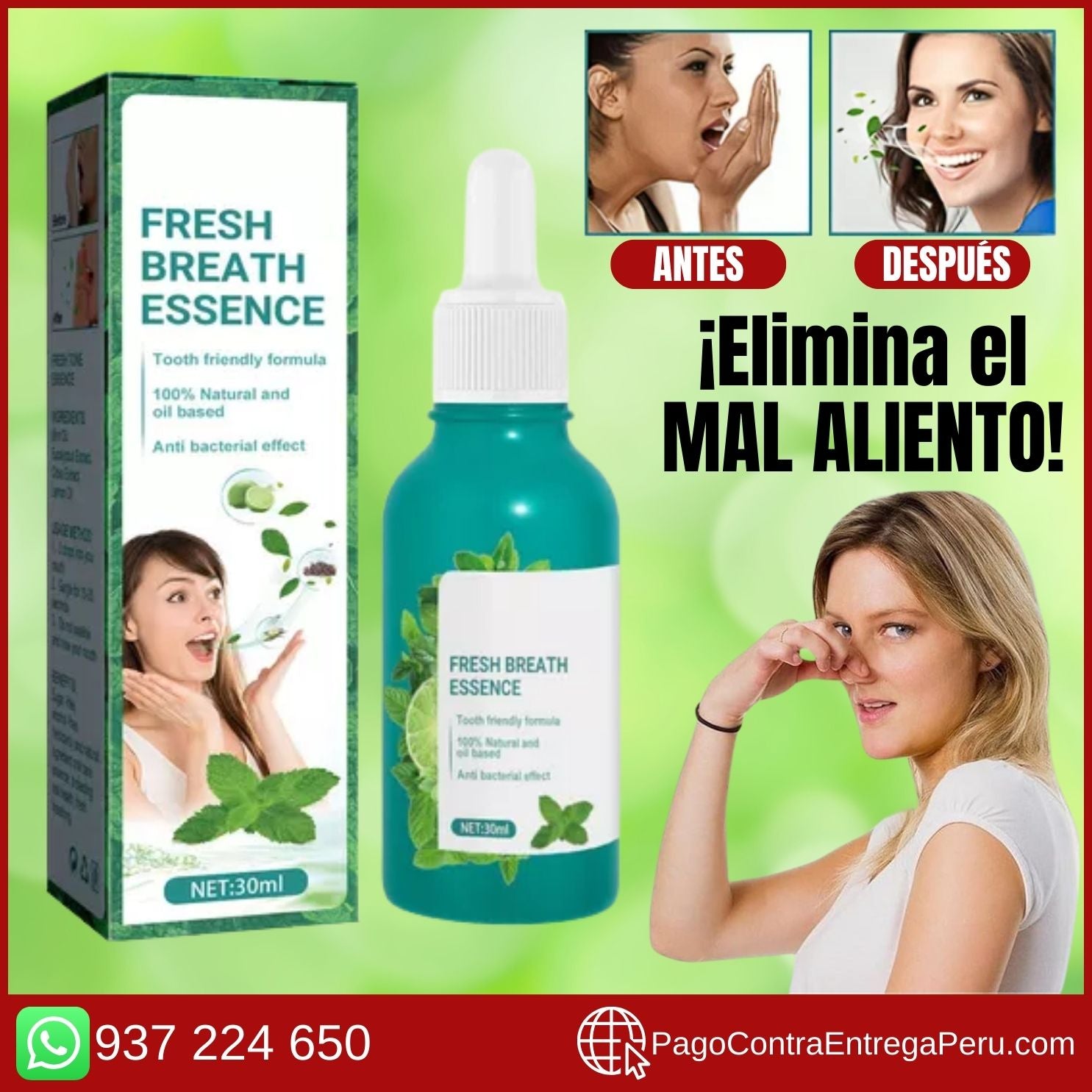 FRESH MINT ESSENCE ™ - GOTAS CONTRA EL MAL ALIENTO