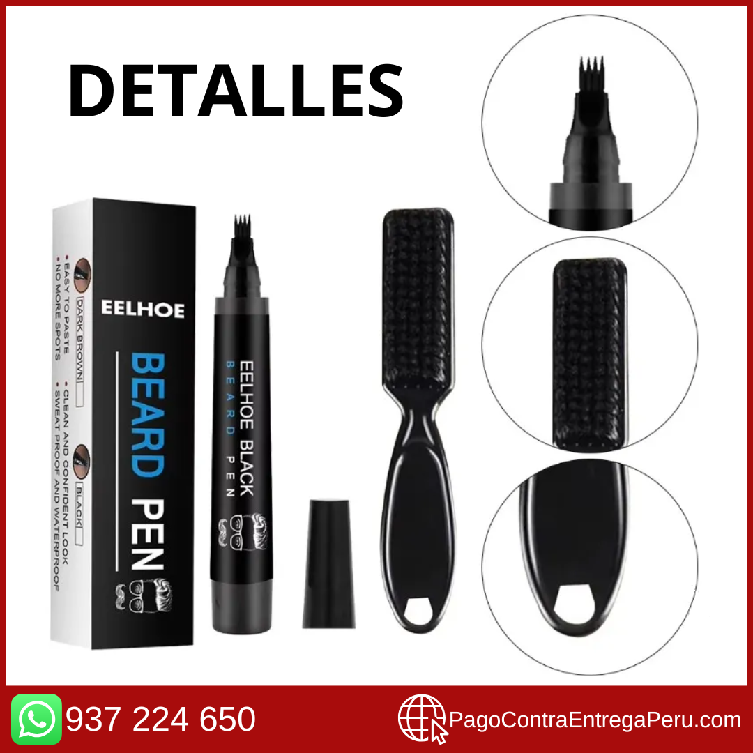 🖊️BEARD PEN – LÁPIZ PROFESIONAL PARA BARBA Y CEJAS💯🧔💪🔥