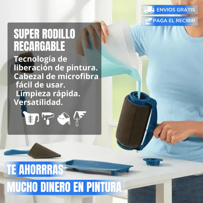 EasyPaint™ Kit Profesional de Rodillos para Pintar