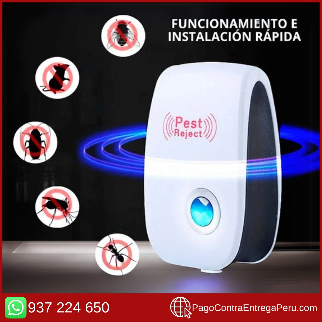 PEST REJECT - Repelente Ultrasónico para Plagas