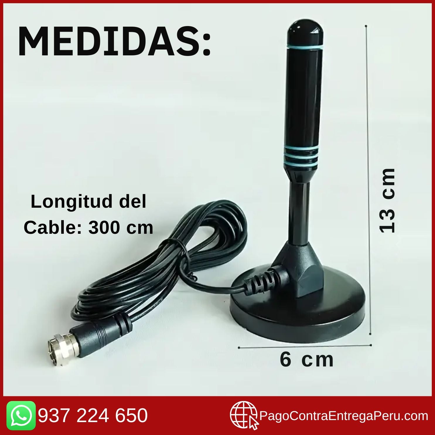 ANTENA DE TV DIGITAL HD 4K PREMIUM *