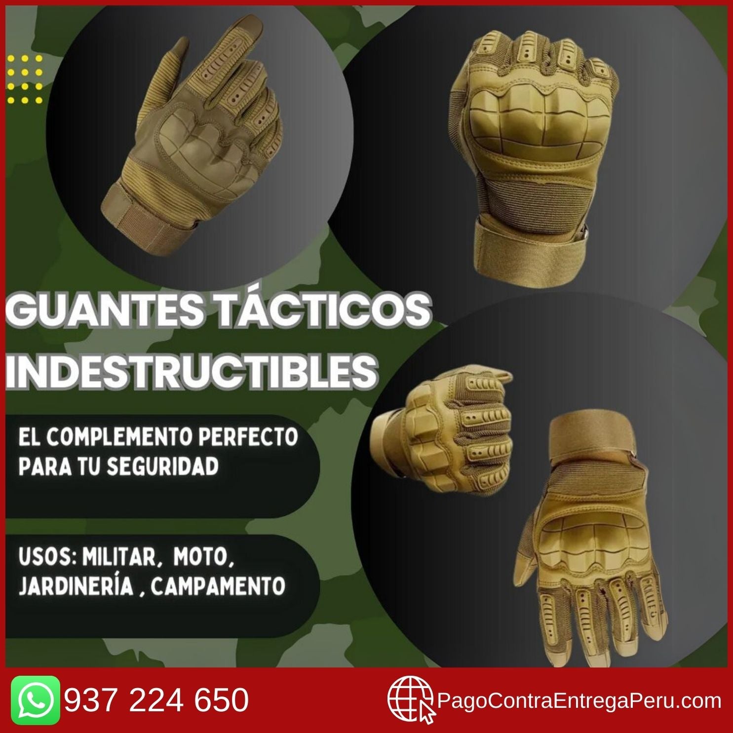 GUANTES TÁCTICOS INDESTRUCTIBLES