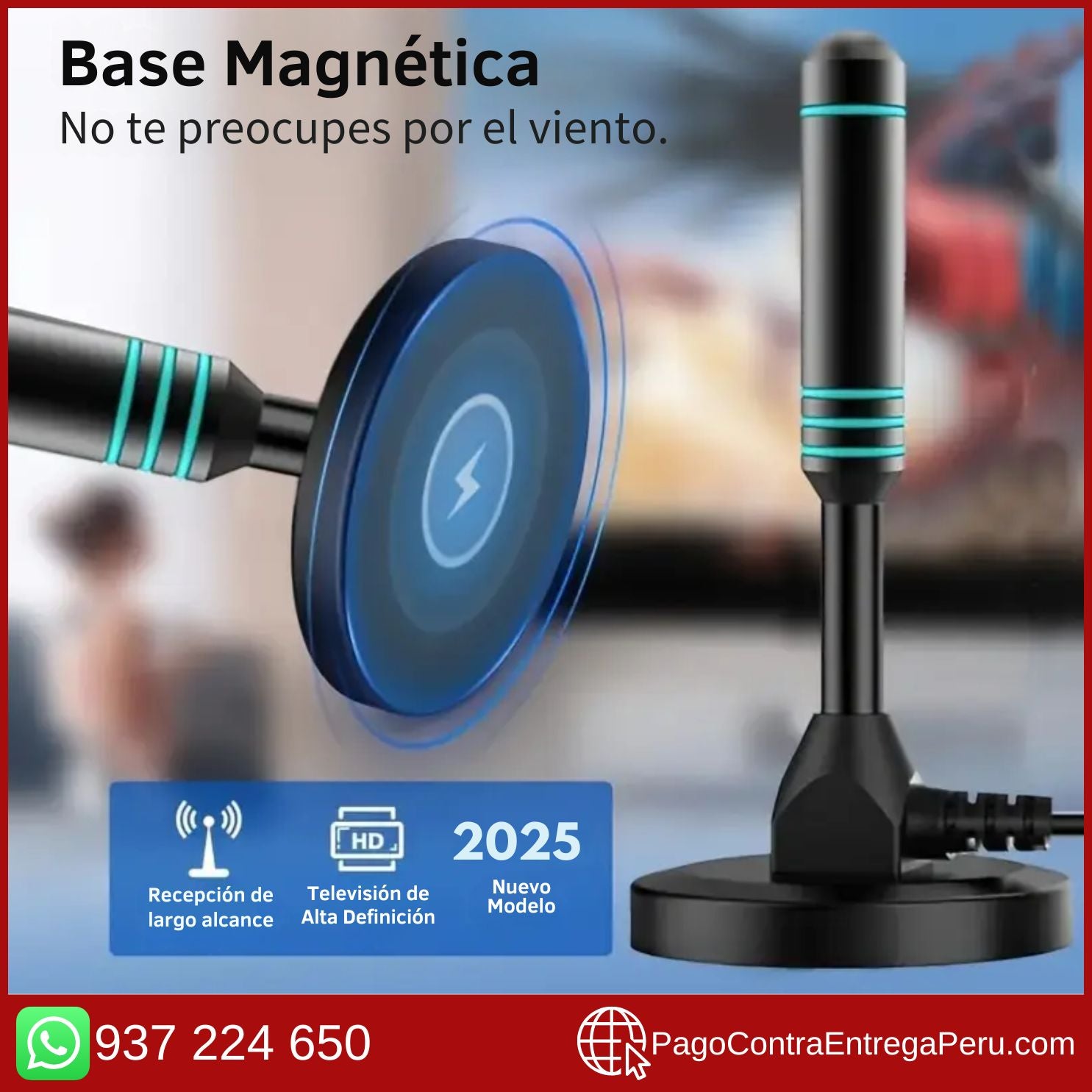 ANTENA DE TV DIGITAL HD 4K PREMIUM *