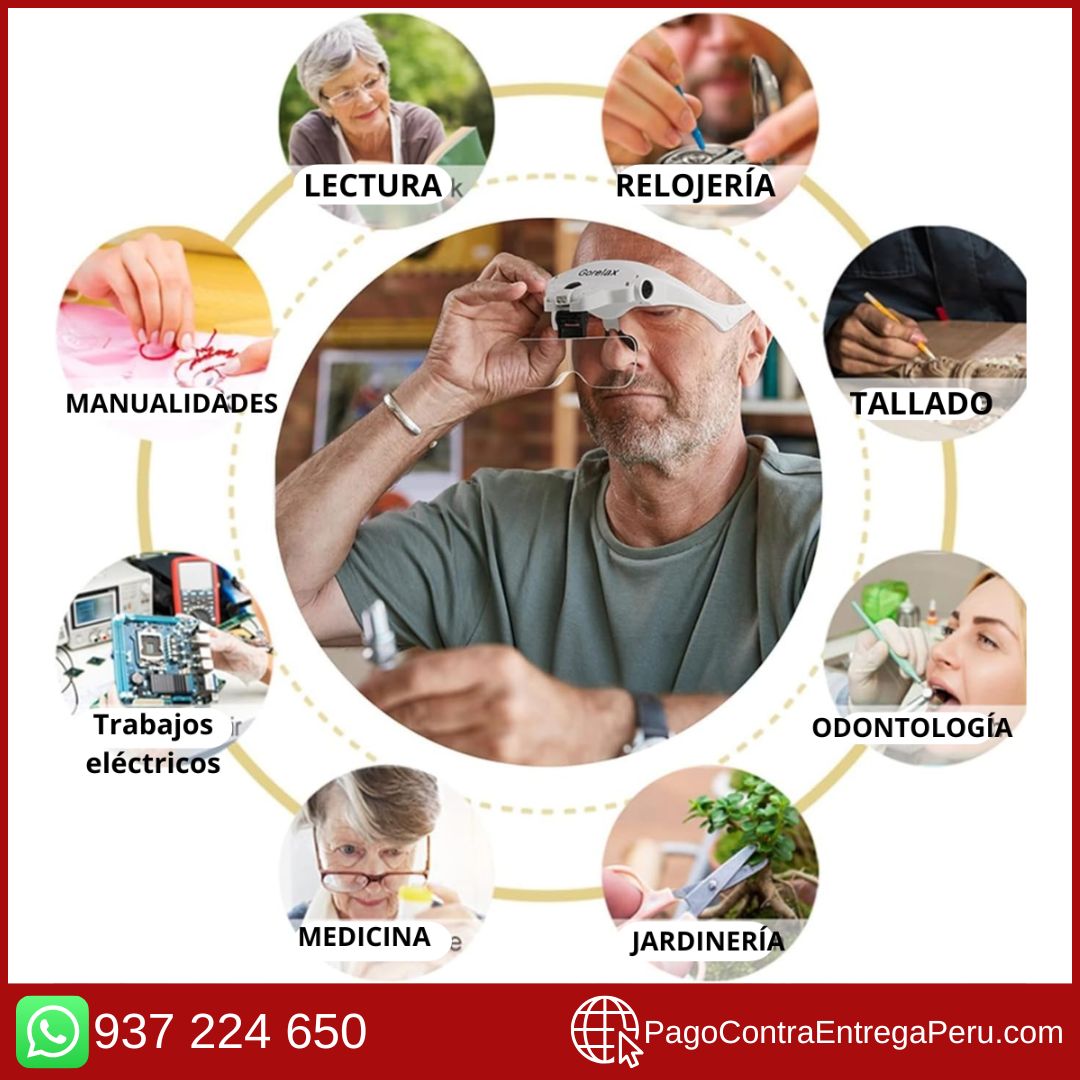 GAFA CON LENTES MAGNIFICADORES (MÚLTIUSOS)