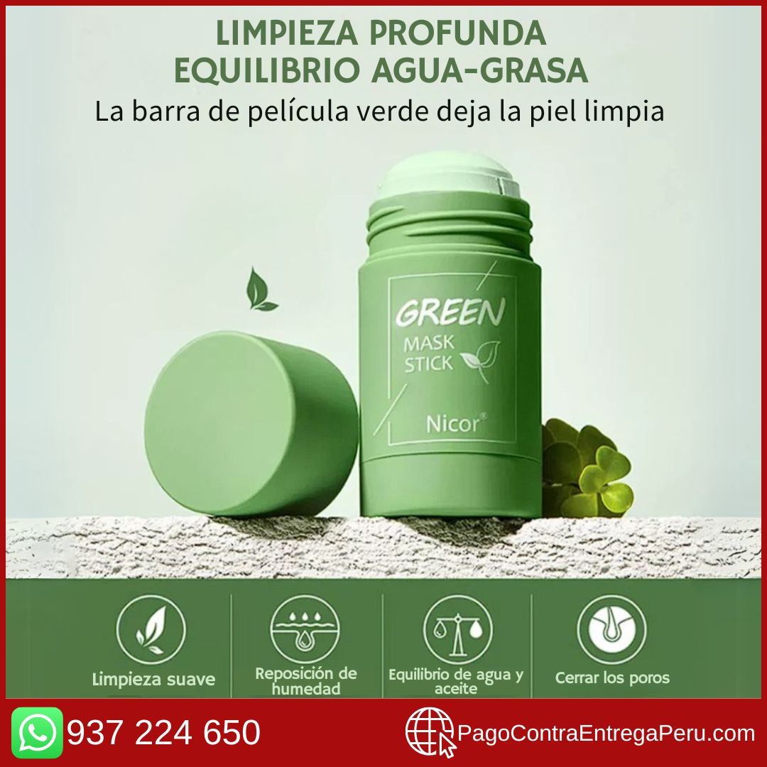 Mascarilla de té verde de limpieza profunda (SIENTETE SEGURA(O) TODO EL AÑO) !!!!