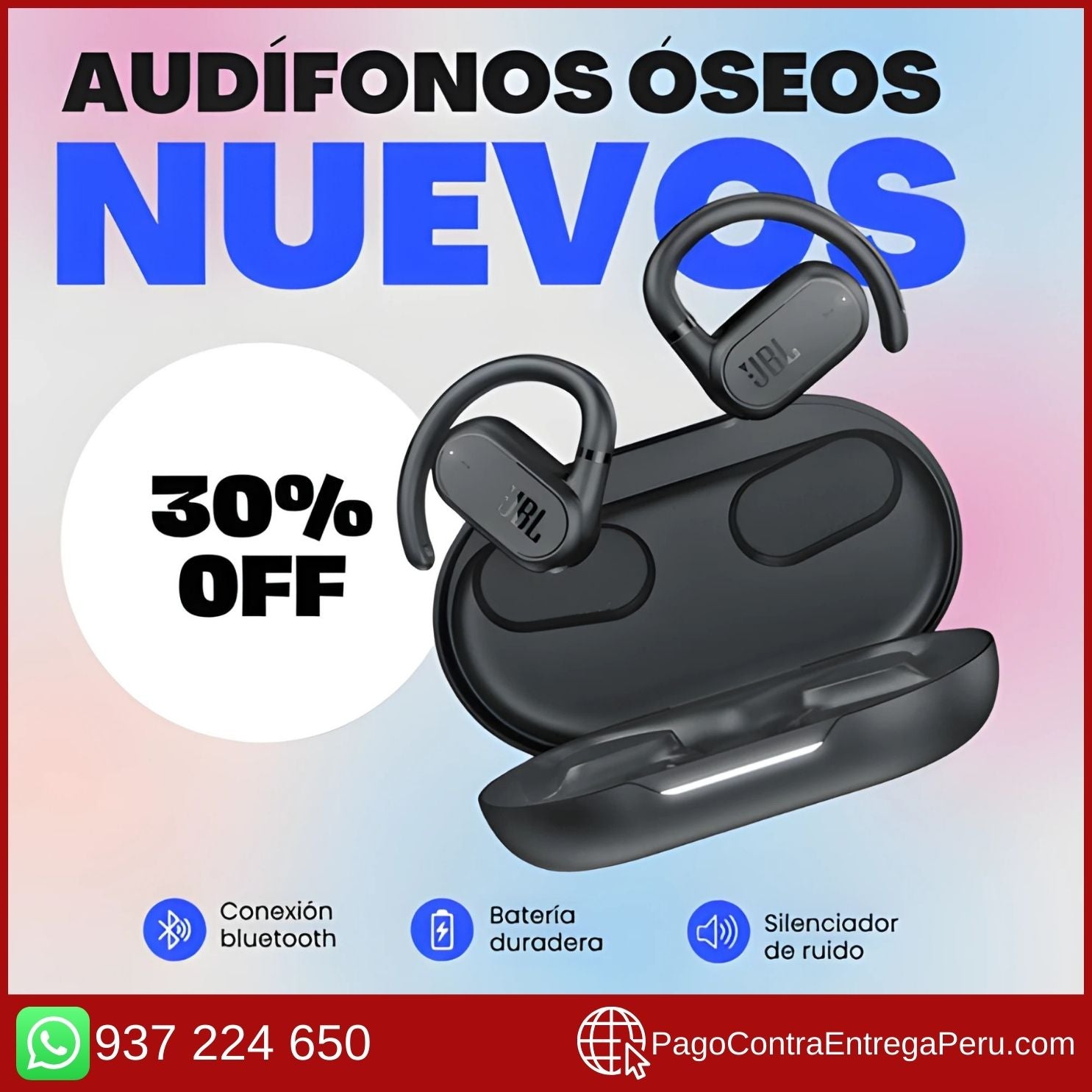 AURÍCULAR JBL DE CONDUCCIÓN ÓSEA