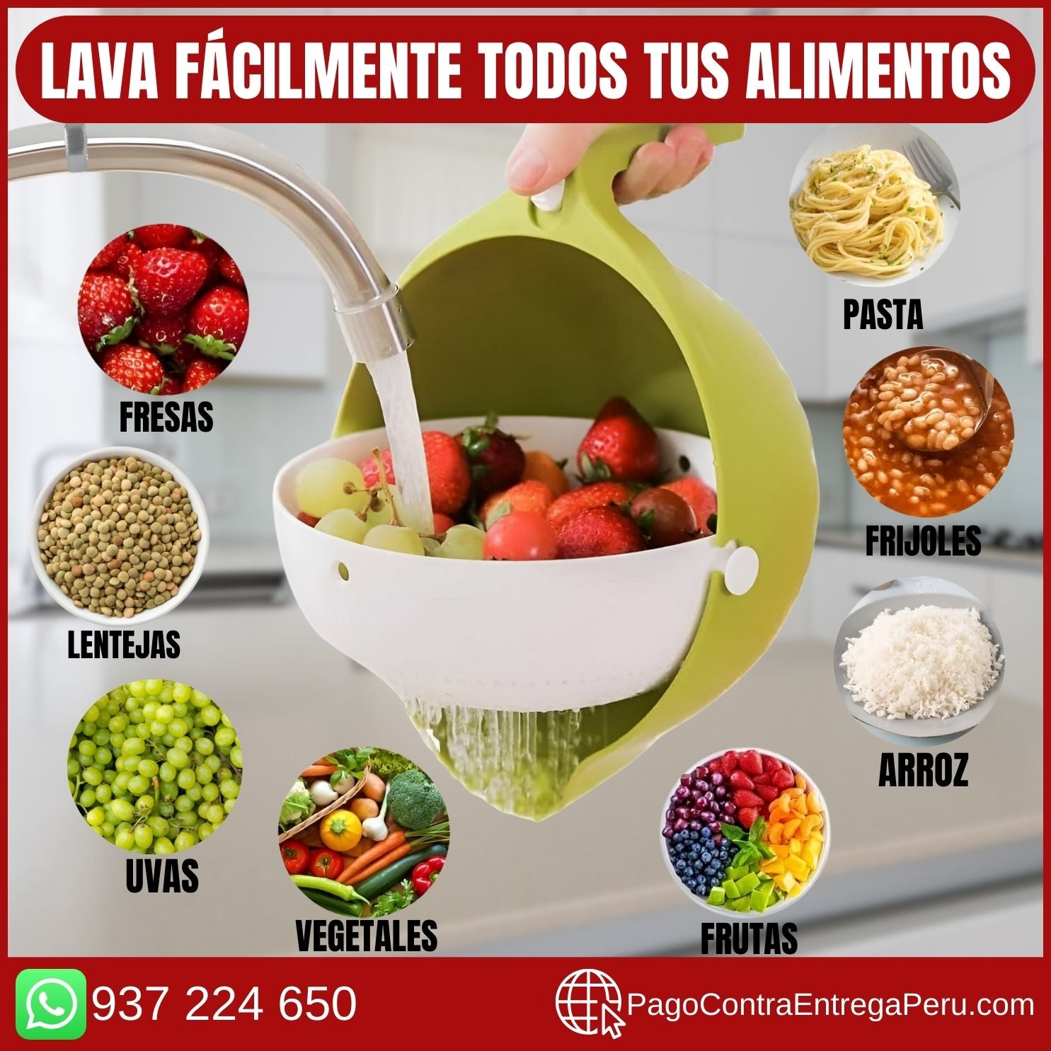 COLADOR 360° 2 EN 1