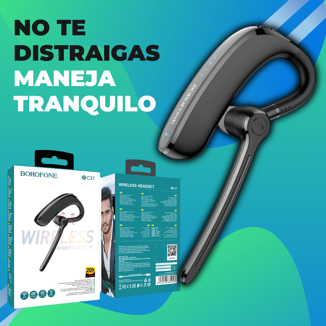 AURICULAR - BLUETOOTH , PARA PERSONAS DE NEGOCIOS Y CONDUCCIÓN (𝗘𝗡𝗩𝗜𝗢 𝗚𝗥𝗔𝗧𝗜𝗦!!!!)