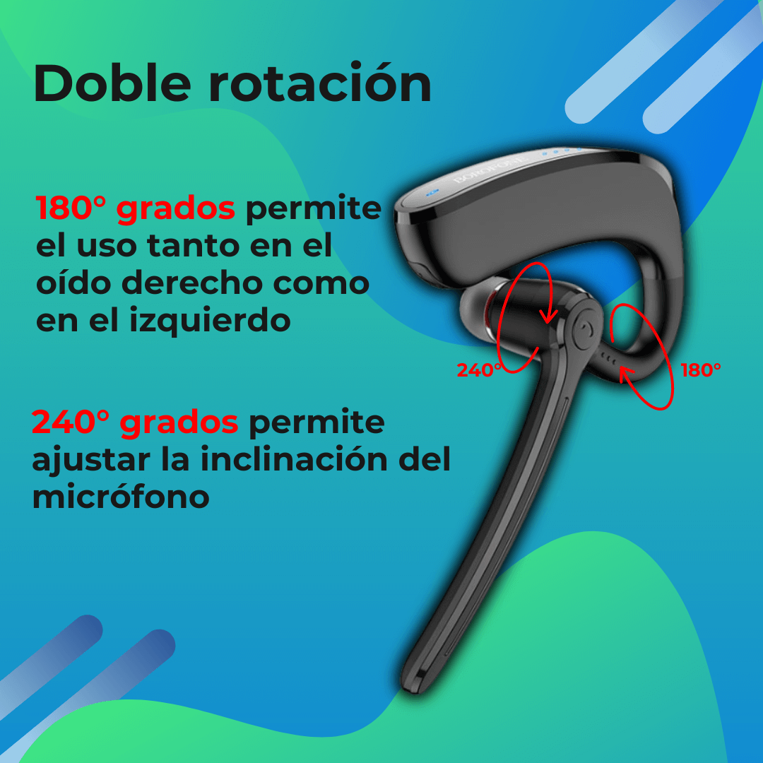 AURICULAR - BLUETOOTH , PARA PERSONAS DE NEGOCIOS Y CONDUCCIÓN (𝗘𝗡𝗩𝗜𝗢 𝗚𝗥𝗔𝗧𝗜𝗦!!!!)