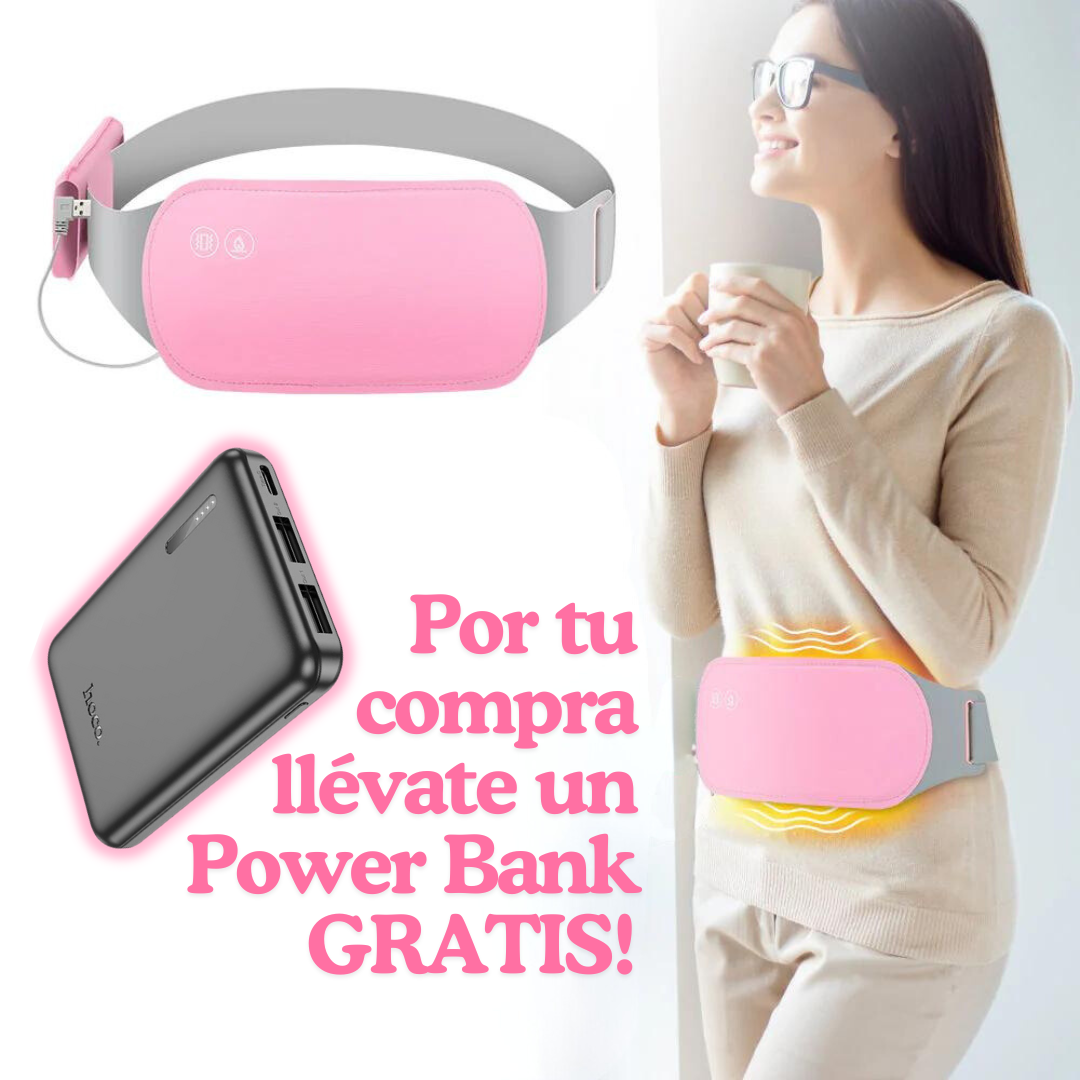 🌸Cinturón Térmico Masajeador FemHeat® - Para Cólicos Menstruales + Power Bank GRATIS🌸