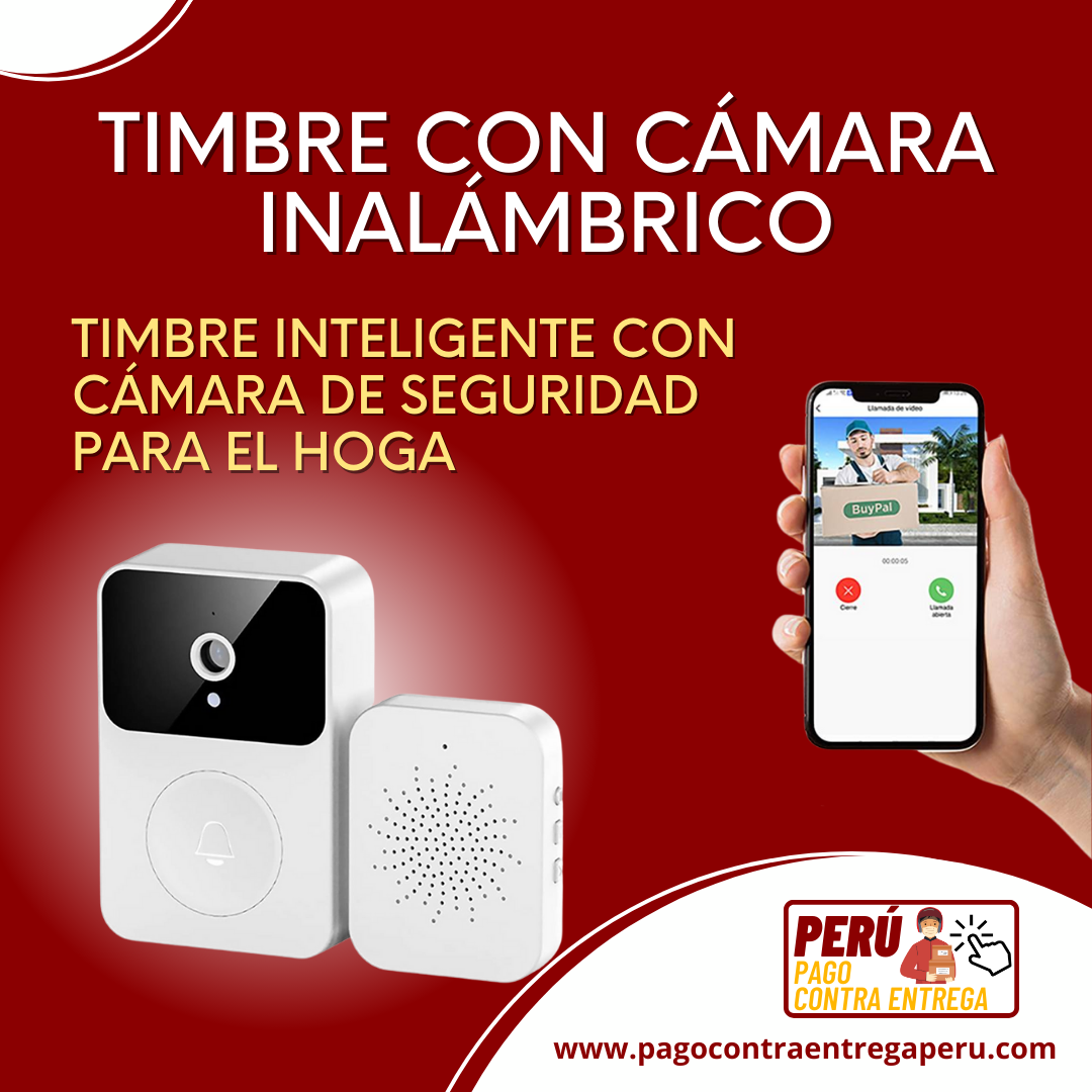 TIMBRE INALÁMBRICO CON CÁMARA