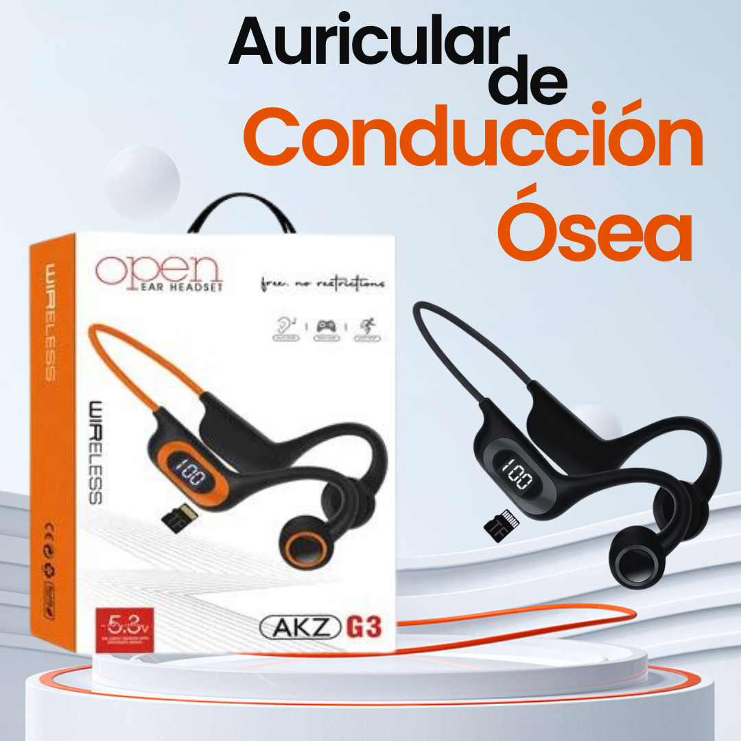 AURICULAR DE CONDUCCION OSEA PREMIUM (MARCA AKZ)⭐⭐⭐⭐⭐ (𝗘𝗡𝗩𝗜𝗢 𝗚𝗥𝗔𝗧𝗜𝗦!!!!)