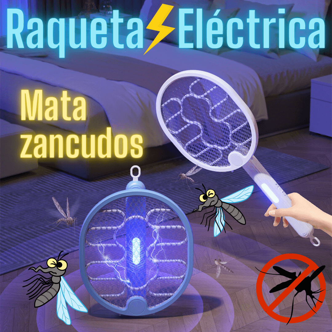 Raqueta Eléctrica Mata Zancudos