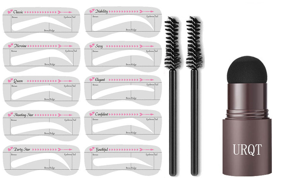 KIT SOMBRA PARA CEJAS 6D (1 SELLO PARA CEJAS + 10 PLANTILLAS + 1 CEPILLO)