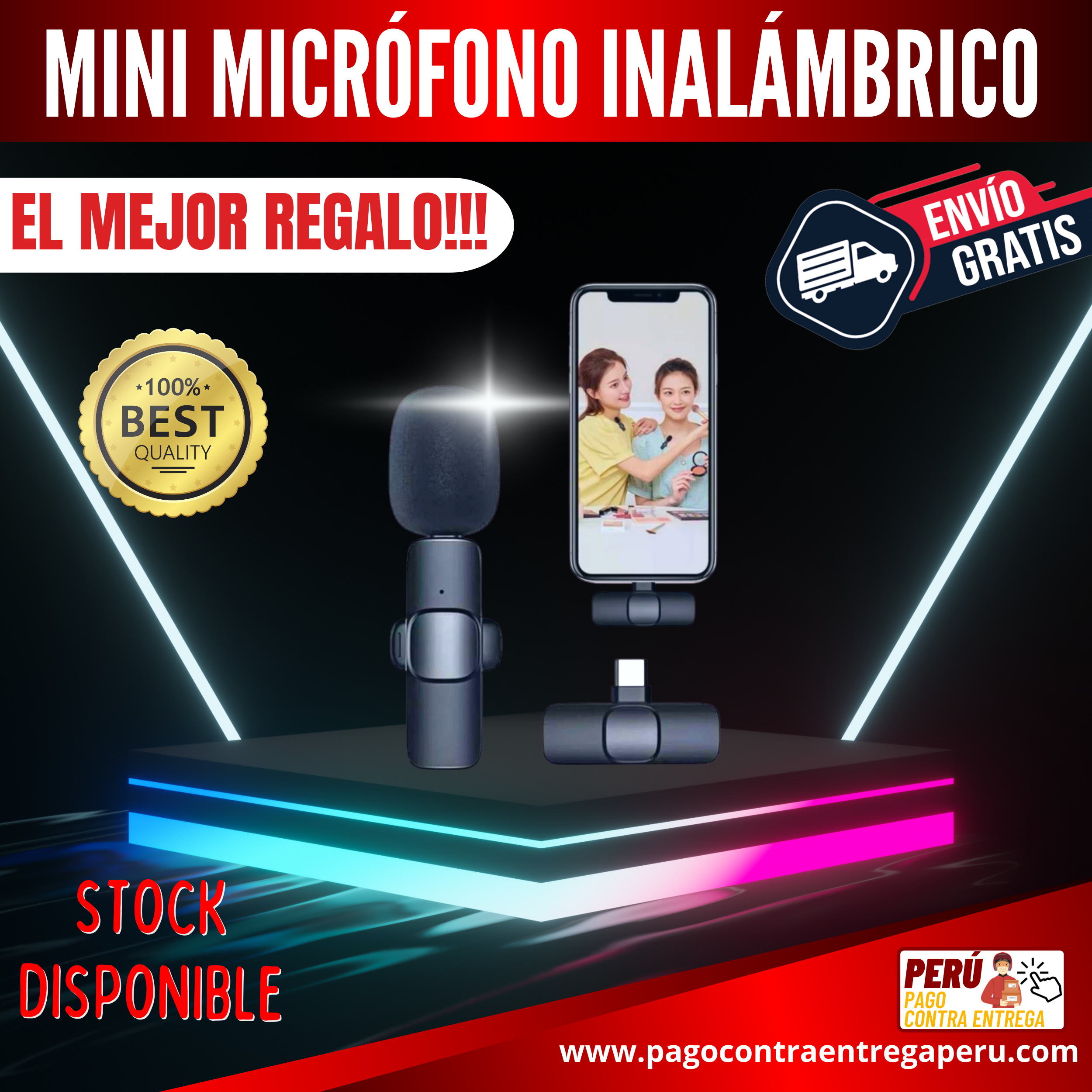 Mini Micrófono Inalámbrico