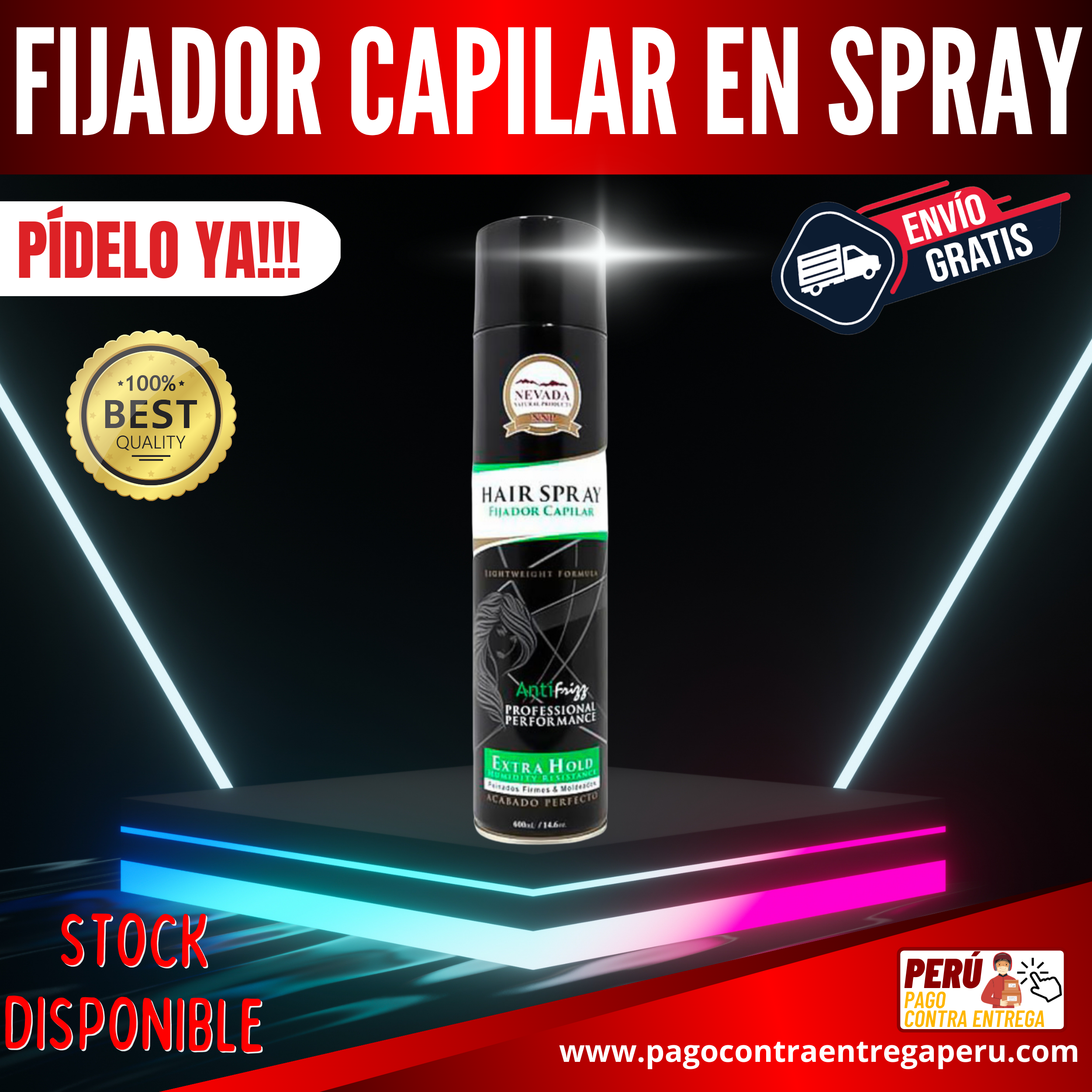 ⭐⭐⭐FIJADOR EN SPRAY DE CABELLO - NEVADA ⭐⭐⭐