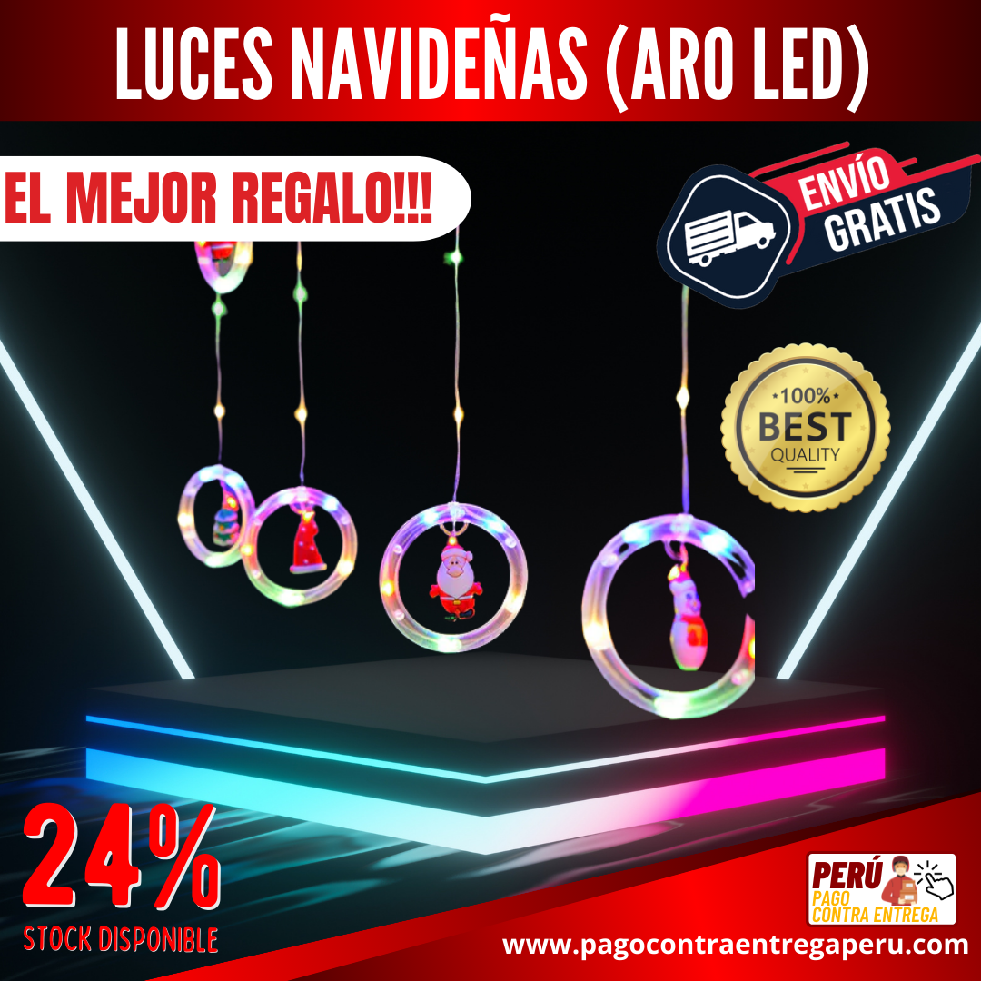 ⭐⭐⭐LUCES NAVIDEÑAS (ARO LED de 3m*50cm)⭐⭐⭐